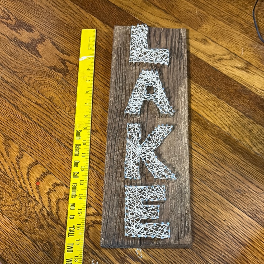 Rustic Wooden 'Lake' Wall Decor